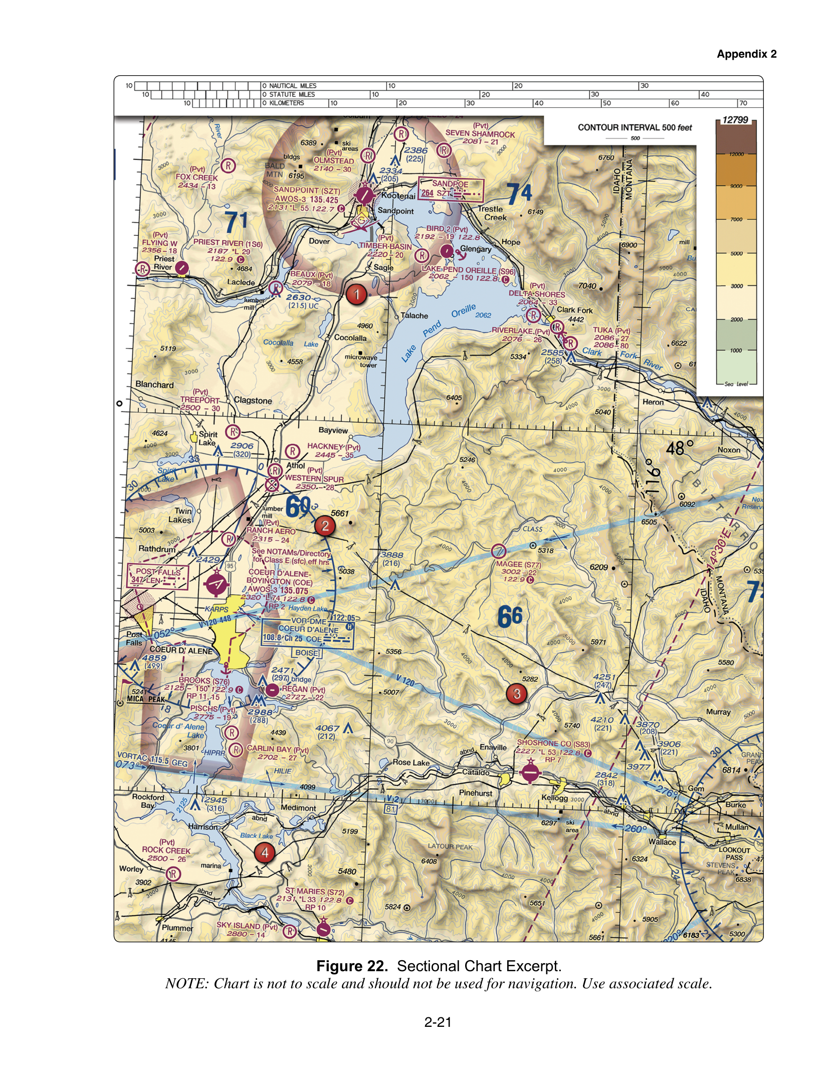 Mountain airports & CTAF (Coeur d'Alene, ID). FAA-CT-8080-2H Figure 22.